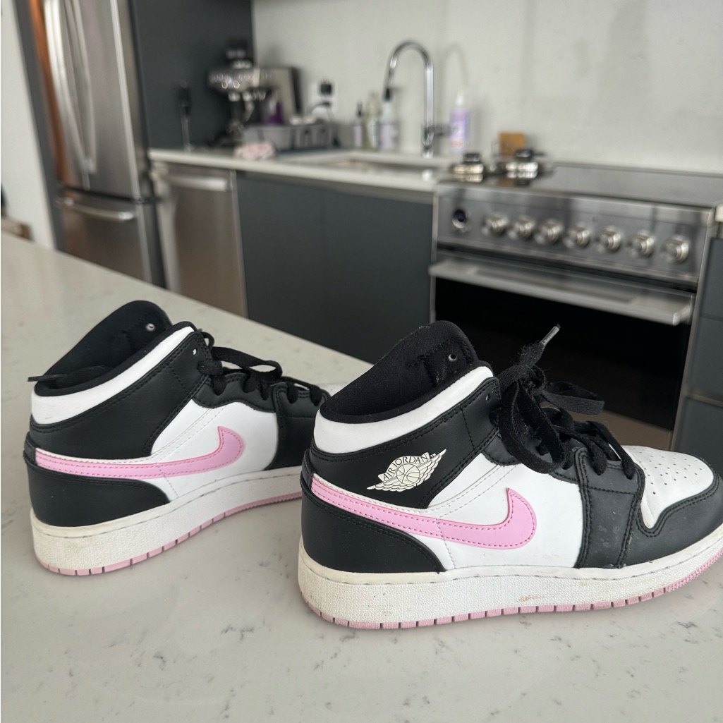 Nike Air Jordan High Tops - Black, White, Pink